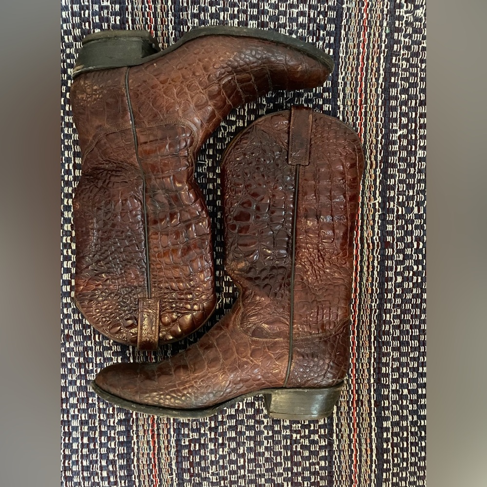 Vintage Rudel Alligator Boots RARE